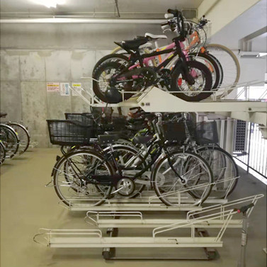 双层自行车架使用案例